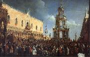 Gabriel Bella Maundy Thursday on the Piazzetta Germany oil painting reproduction